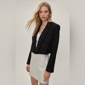 Rachel Zoe Black Cropped Blazer Jacket size 0